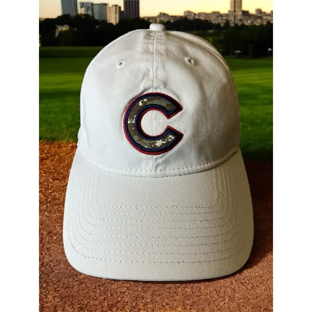 Chicago Cubs MLB New Era‎ 9TFORTY Women's Camo Logo Adjustable Strapback Cap